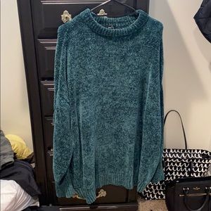 Green sweater dress